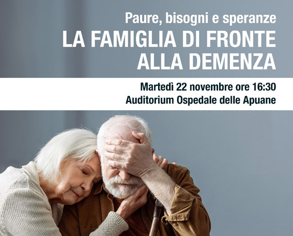 Clicca per accedere all'articolo Conferenza: "Paure, bisogni e speranze. La famiglia di fronte alla demenza."